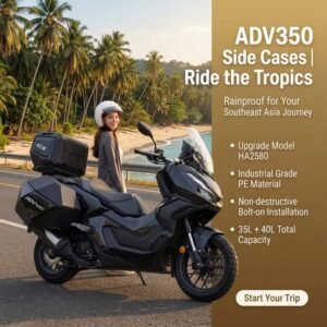 New Launch! Upgraded Exclusive Side Cases for Honda ADV350, Built for Crossover Riding