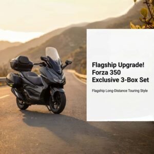 Flagship Upgrade! Exclusive 3-Box Set for Honda Forza 350, Ultimate Storage Solution for Long-Distance Touring