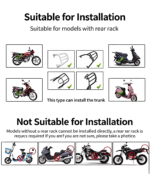 45L Universal Aluminum Alloy Armored Motorcycle Rear Box (Outdoor Motorcycle Touring Tail Box) - Image 9