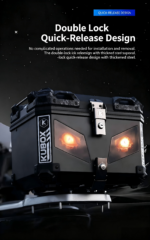 rainbow box 45L Smart LED Motorcycle Top Case - Image 3