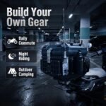45L Motorcycle Tail Box Bluetooth Stereo with 4 Speakers RGB APP Control LED Light Waterproof 12V Power Tactical Expandable Desi - Image 7